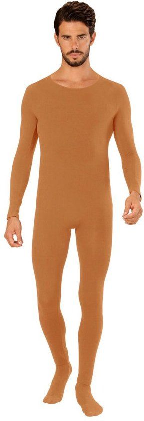 Widmann Dans & Entertainment Kostuum Unicolor Bodysuit Lichaamskleur Man Small / Medium Carnaval kostuum Verkleedkleding