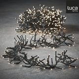 Luca Lighting Guirlande lumineuse de Noël à LED cluster 1152 ampoules classique blanc IP44 8 mètres