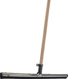 Betra Vloertrekker/douchetrekker - metaal/rubber - 55 cm - met houten steel 130 cm