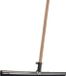 Betra Vloertrekker/douchetrekker - metaal/rubber - 55 cm - met houten steel 130 cm