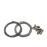 Reparatieset kabel bowdenkabel/gaskabel remkabel schakelkabel en koppelingskabel, universeel (2 x 2,5 m)