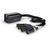Palmer Audio PAOCLXLRM audio kabel 0,5 m RJ-45 4 x XLR (3-pin) Zwart