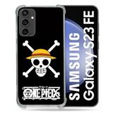 Cokitec Samsung Galaxy S23 FE Hoes - Versterkt - Manga One Piece Doodshoofd