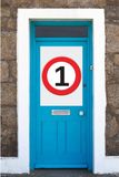 Bellatio Decorations 1 jaar verjaardag deur en raam versiering poster - 59 x 84 cm - leeftijd feestartikelen - Stopbord