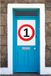 Bellatio Decorations 1 jaar verjaardag deur en raam versiering poster - 59 x 84 cm - leeftijd feestartikelen - Stopbord