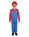 Rubies Loodgieter-kostuum voor jongens en meisjes, overall met muts en snor, rood en blauw, officieel gelicentieerd product, Brothers, voor carnaval, feest en verjaardag