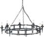 Elstead Lighting LED Kroonluchter | 8X E14 Max 60W | Dimbaar | Black/Silver Patina