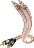 Inakustik 0030413 audio kabel 3 meter RCA Transparant