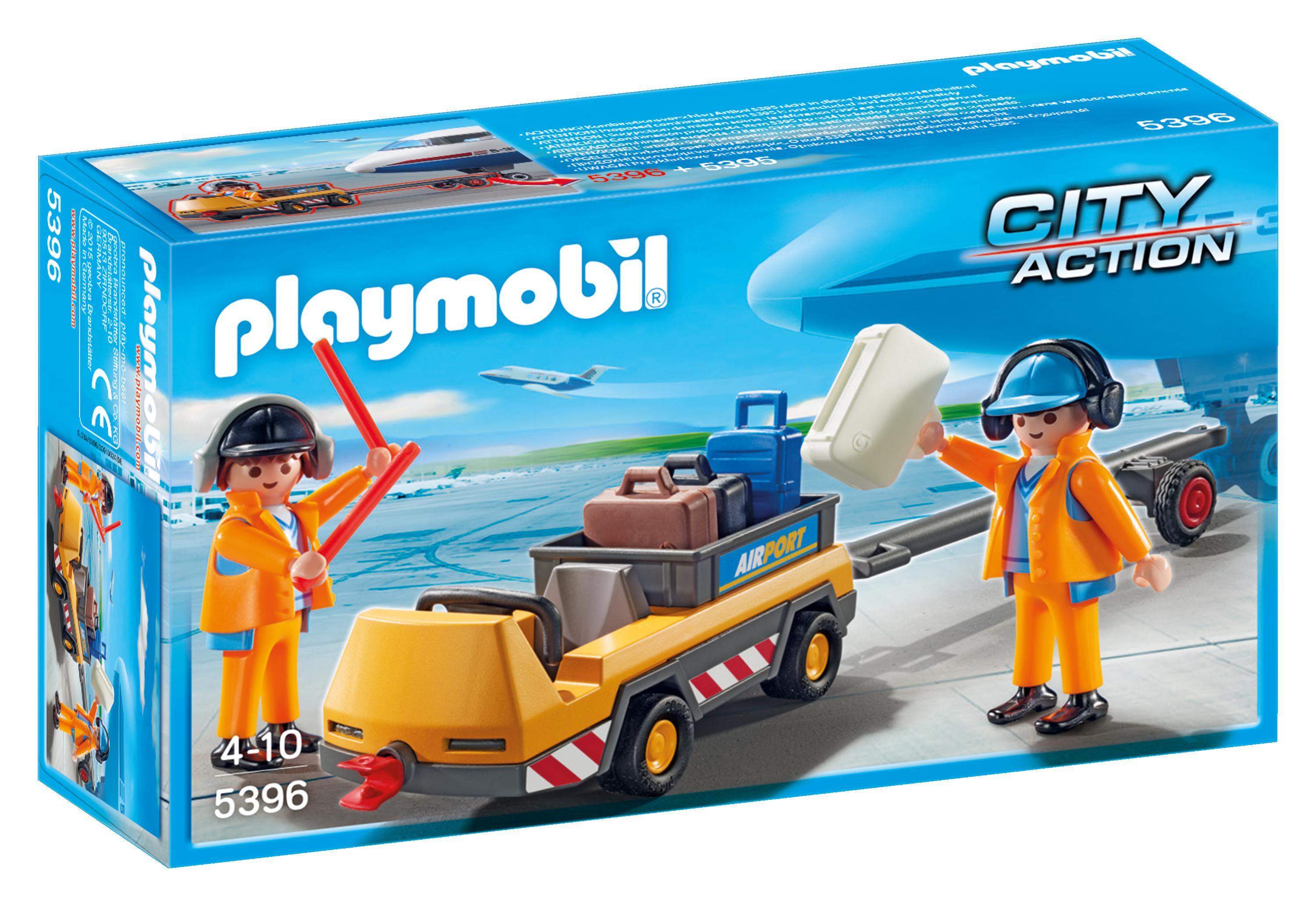 playmobil City Action Luchtverkeersleiders met bagagetransport