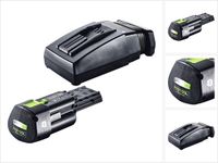 Festool energieset 1x BP 18 Li 3,0 Ergo I accu 18 V 3,0 Ah / 3000 mAh Li-Ion ( 577704 ) + TCL 6 oplader ( 201135 )