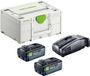 Festool SYS 18V 2xTBX8/SCA16 Energie-set 18V in Systainer (2x 8.0Ah accu + SCA 16 snellader) - 578814