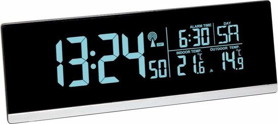 TFA Dostmann 60.2548.01 Radio Alarm Clock - Black