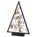 Boltze Home decoratieve kerstboom triangela met led h40cm goud/zwart