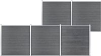 vidaXL Composiet Schutting 872x186 cm Grijs