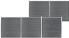 vidaXL Composiet Schutting 872x186 cm Grijs