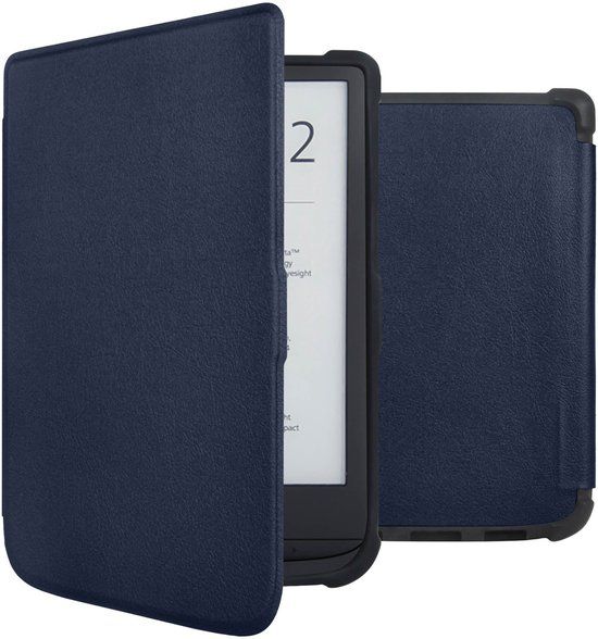 imoshion Slim Soft Case Sleepcover voor de Pocketbook Touch Lux 5 / HD 3 / Basic Lux 4 / Vivlio Lux 5 - Donkerblauw