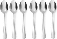 HENDI Paplepel set – hoogglans afwerking – roestvast staal – 186 mm – 6 stuks