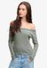 Superdry Athletic Essentials Kanten Longsleeve Top Damen Blau/Gelb Gestreift Baumwolle/Polyester/Elasthan Größe 8