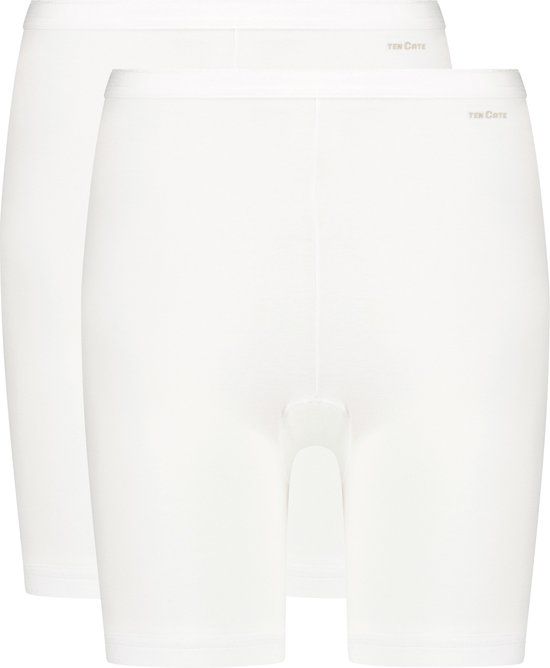 ten Cate Basics Long Shorts 2-Pack - White - Women's Size L