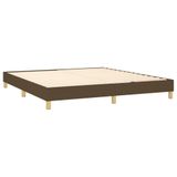 vidaXL Boxspringbed met matras, donkerbruin, 160x200 cm, gestoffeerd