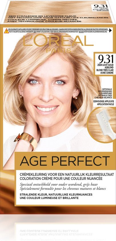 L'Oréal Age Perfect Color Age Perfect 9.31 - Zeer Licht Goud Asblond - Haarverf