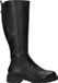 Tamaris - Dames - Laarzen - Zwart - Leer/Synthetisch - Hakhoogte 3-4 cm - Blokhak - Ritssluiting - Ronde neus