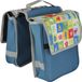 oCreon Dubbele fietstas kinderfiets - 6 liter - Blauw