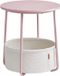 Hoppa! Table d'appoint Ronde Rose pastel Nuage blanc