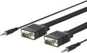 VivoLink PROVGAS15 video kabel adapter 15 m VGA (D-Sub) + 3.5mm Zwart
