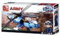 Sluban Army-M28 Tank en Helicopter, 129 stuks, M38-B066D, meerkleurig