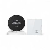 Smartlife Domotica Thermostaat WiFi Tuya Touchscreen 433MHz ontvanger Opbouw Voor CV Wit