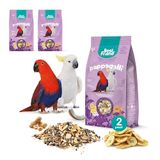 Best Friend Volledige voeding voor papegaaien met ongeschilde pinda's, kokosnoot en gedroogde bananen, 2 verpakkingen, vogelvoer met natuurlijke ingrediënten, 100% Made in Italy