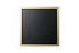 Bi-Office Blackboard Gold & Silver krijtbord met gouden MDF-lijst, 40x40cm