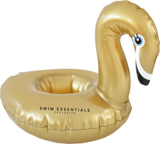 Swim Essentials Opblaasbare Gouden Zwaan Bekerhouder 3 stuks