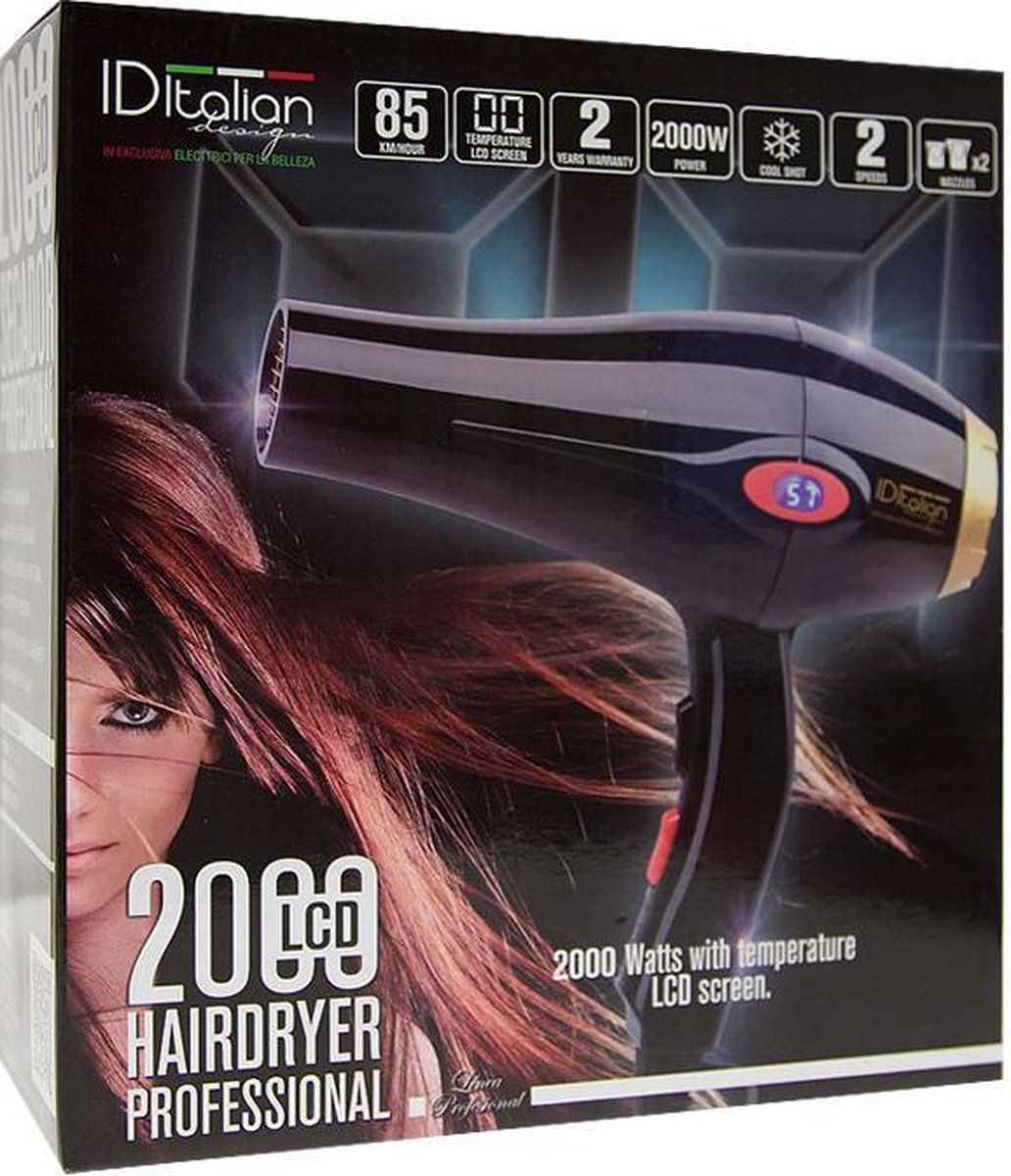ID Italian IDItalian2000LCD professional Hairdryer
