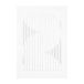 MOEBE Œuvre d art en relief lignes organiques 21x29,7 cm Blanc cassé