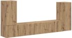 vidaXL Tv-meubelset Artisan Eiken Bewerkt Hout