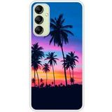 Samsung Galaxy A14 Palmiers colores Verstevigd hoesje met sublimatie bedrukking