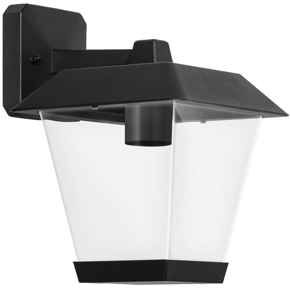 BES LED LED Tuinverlichting - Buitenlamp Nostalgisch - Aigi Nosta Down - E27 - Mat Zwart - Aluminium - 235cm