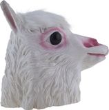 Funny Fashion Dierenmasker/verkleed masker - Lama/Alpaca - latex - volwassenen
