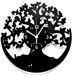 Instant Karma Clocks Wandklok Levensboom Zwart Hout 30 cm