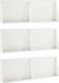vidaXL Keermuur 6 st 60 x 12 x 50 cm Staal Wit