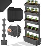 Kesser Verticale Tuin met 5 Plantenbakken - Antraciet