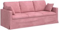 vidaXL Bank Roze Fluweel 198 x 78 x 80 cm