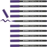 edding 4200 porseleinstift - violet - 10 pennen - penseelpunt 1-4 mm
