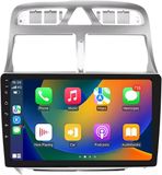 Happiq Autoradio met Bluetooth, CarPlay, Geschikt voor Apple en Android, Navigatie voor Peugeot 307 / 307CC / 307SW (2002-2013)