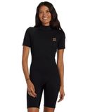 Billabong 2025 Dames Foil 2mm Rug Ritssluiting Shorty Wetsuit ABJW5001