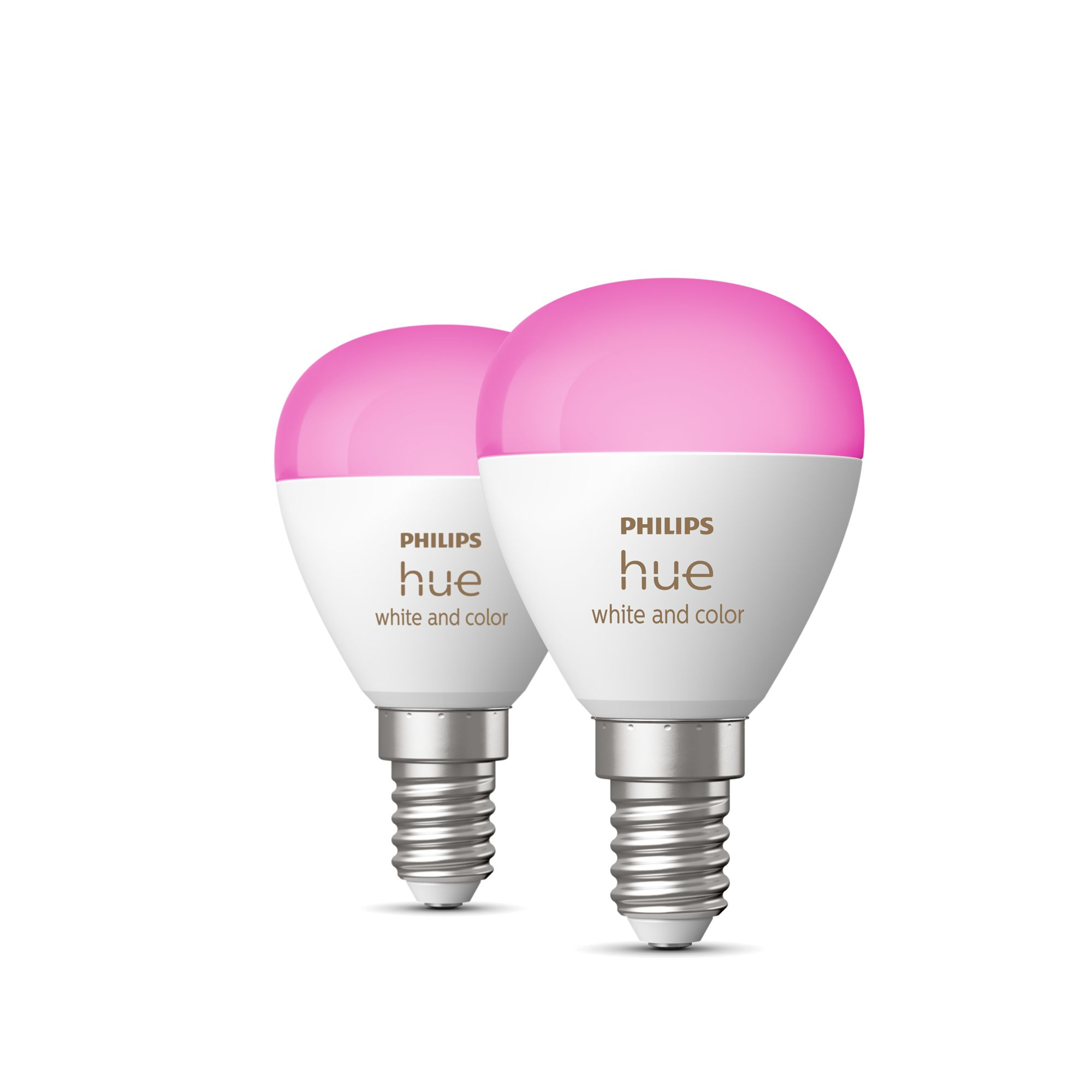 Philips by Signify Hue White and Color ambiance  Kogellamp - E14 slimme lamp - (2-pack)