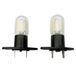 QLEE Z187 Led Magnetron Lamp 1.5w Rechte Aansluitingen T170 Gelijkwaardig 20W Lamp Koelkast Vervanging Voor Lg Smeg Samsung Whirlpool Panasonic 58001042 56001070 Wb36x10002 6620g00007b