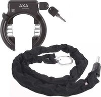 Axa Solid Plus Fietsslot- ART2 - inclusief 140cm insteekketting – Ringslot - Zwart